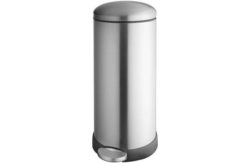 Addis 30 Litre Retro Pedal Bin - Stainless Steel.